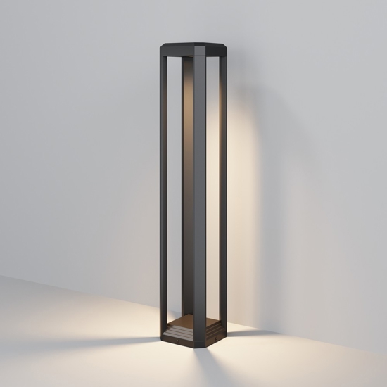 Maytoni royal mile lampione da giardino led 3000k ip65 nero