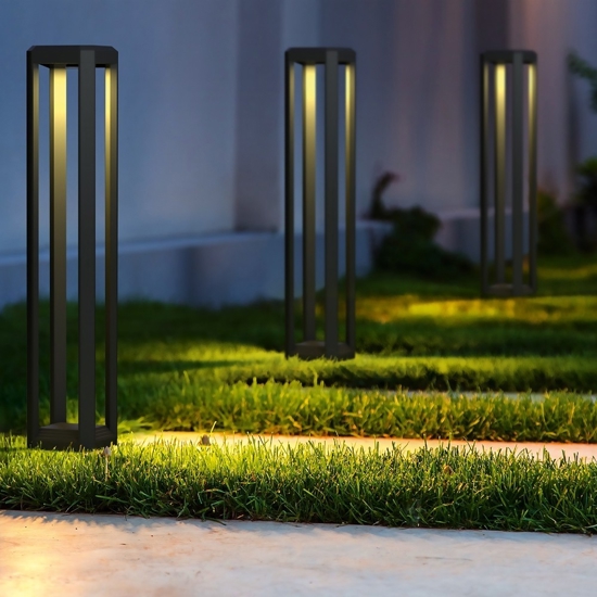 Maytoni royal mile lampione da giardino led 3000k ip65 nero