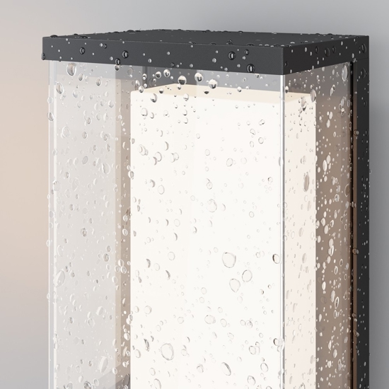 Maytoni baker street applique da esterno led 3000k ip65 rettangolare