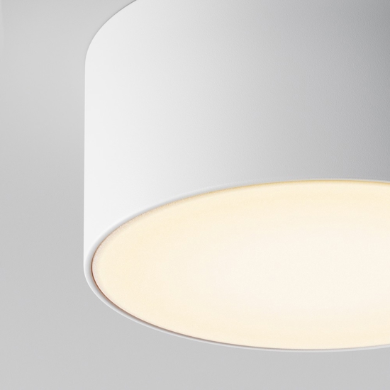 Maytoni zon ip plafoniera bianca da esterno led 3000k ip65 minimal