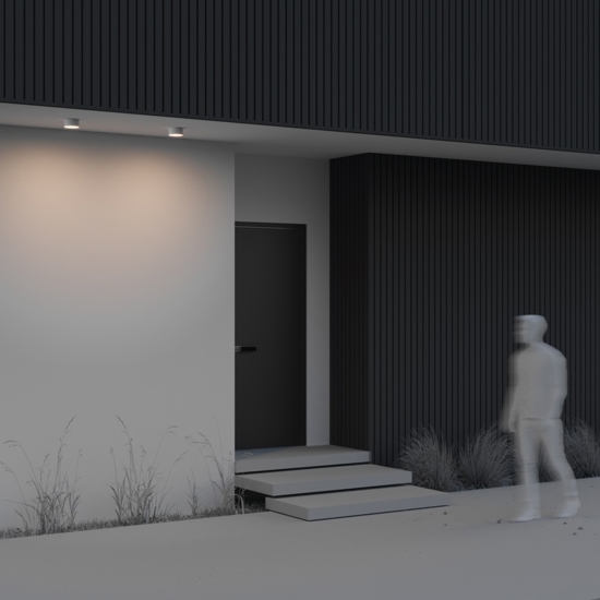 Maytoni zon ip plafoniera bianca da esterno led 3000k ip65 minimal