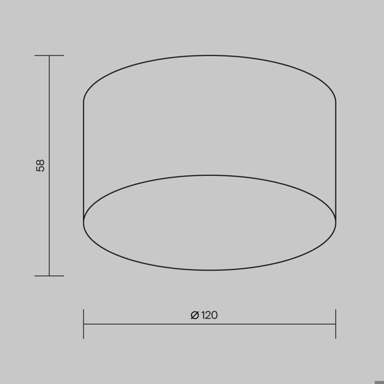 Maytoni zon ip plafoniera bianca da esterno led 3000k ip65 minimal