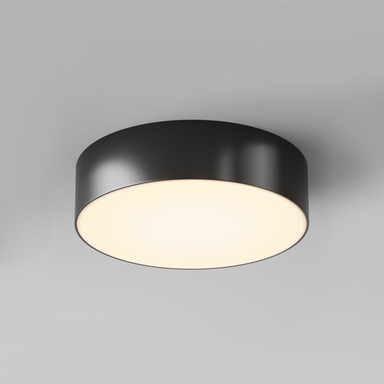 Maytoni zon ip plafoniera da esterno led 3000k ip65 rotonda nera