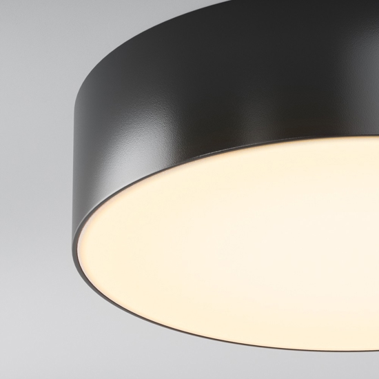 Maytoni zon ip plafoniera da esterno led 3000k ip65 rotonda nera