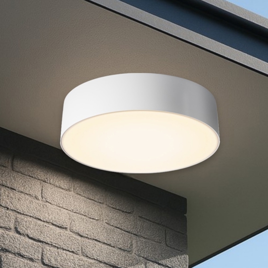 Maytoni zon ip plafoniera da esterno bianca led 3000k ip65 moderna