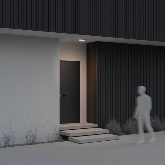 Maytoni zon ip plafoniera da esterno bianca led 3000k ip65 moderna