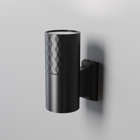 Maytoni bowery applique da esterno nero moderno ip54