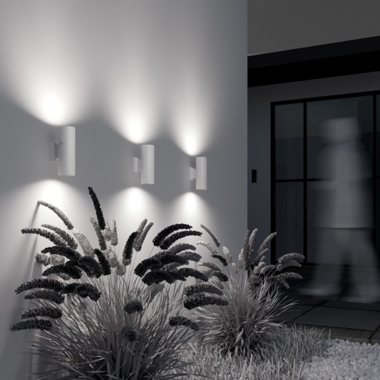 Maytoni bowery applique da esterno ip54 effetto diamantato