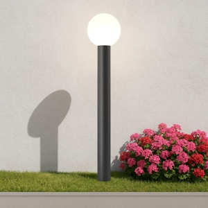 Maytoni bold lampione da giardino ip54 con sfera
