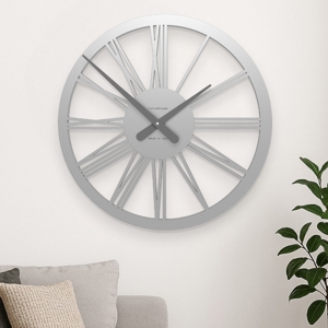 Visualizza i dettagli per Tarquinio orologio alluminio 45 numeri romani da parete Tarquinio orologio alluminio 45 numeri romani da parete