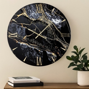 Orologio tondo per parete 40cm vulcano design moderno