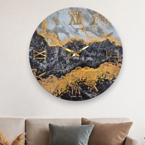 Orologio prime da parete 40cm design effetto marmo