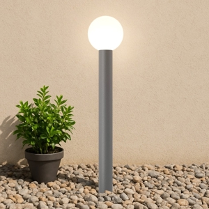 Maytoni bold lampione da giardino ip54 grigio moderno