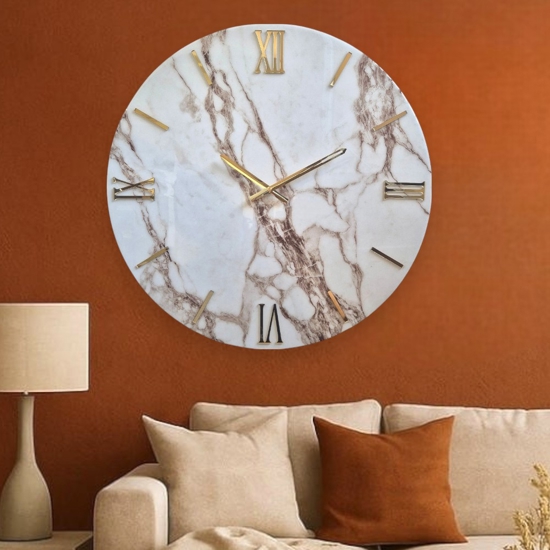 Orologio da parete 60cm marmy in resina design moderno