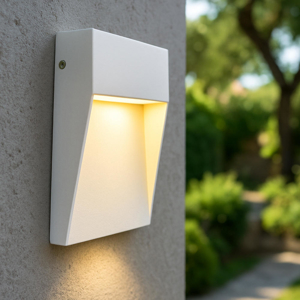 Segnapasso led da esterno bianco 3w 3000k ip65