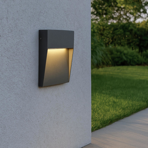 Segnapasso led grafite per esterno 3w 3000k ip65