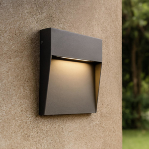 Segnapasso per esterni led a parete grafite led 6w 3000k ip65