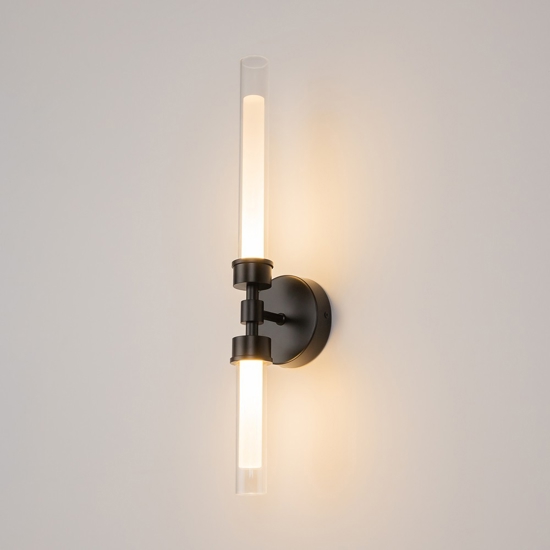 Maytoni stelo applique da parete led 3000k moderno nero