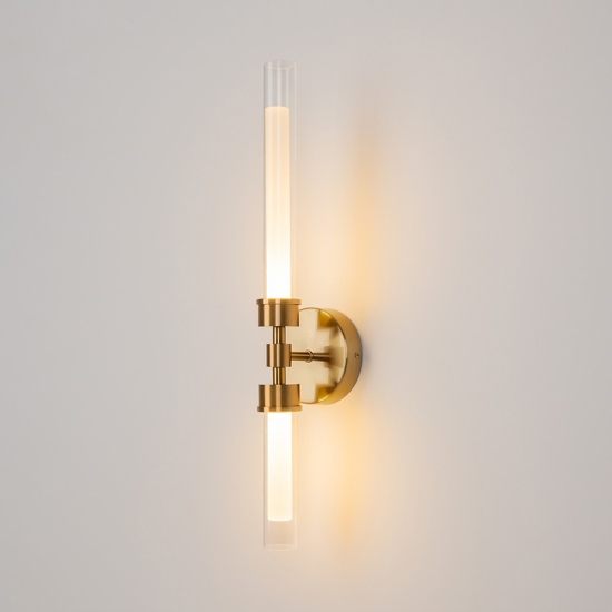 Maytoni stelo applique da parete led 3000k cilindrico colore oro