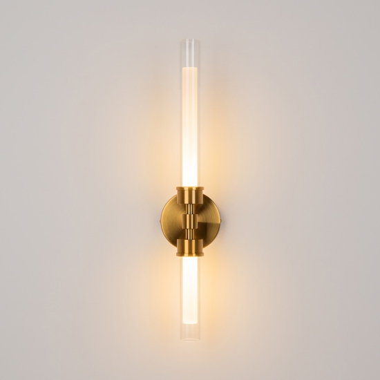 Maytoni stelo applique da parete led 3000k cilindrico colore oro