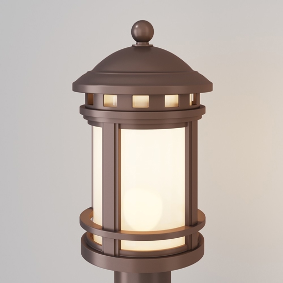Maytoni salamanca lampione da giardino marrone ip44