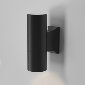 Maytoni bowery applique nera da esterno ip54 moderna
