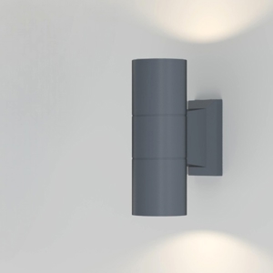 Maytoni bowery applique da esterno ip54 grigia minimal