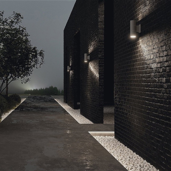 Maytoni bowery applique da esterno luminosa ip54