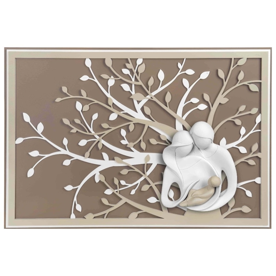 Capezzale moderno 70x48 sacra famiglia nocciola bongelli preziosi