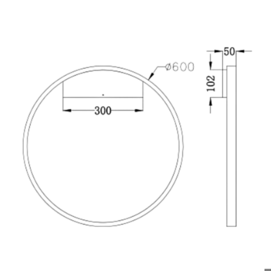 Maytoni rim applique da parete led 3000k ad anello