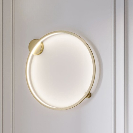 Maytoni halo applique moderna da parete circolare led 4000k