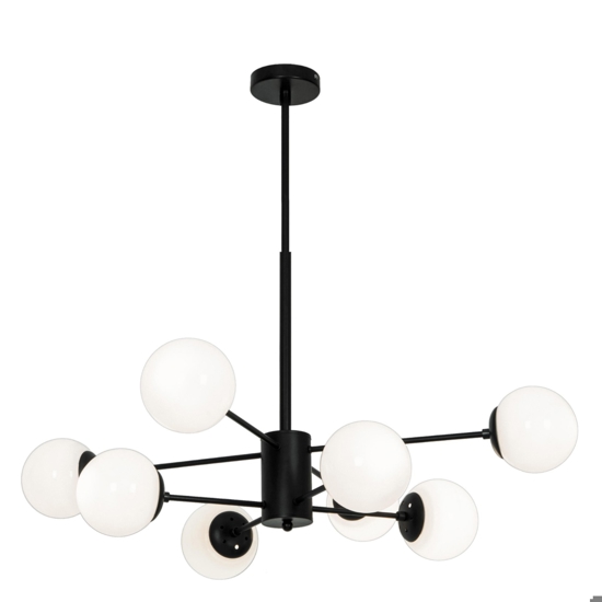 Lampadario design nero per soggiorno moderno fp