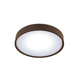 Plafoniera da esterno marrone rotonda 10w 3000k fp