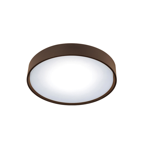 Plafoniera da esterno marrone rotonda 10w 3000k fp