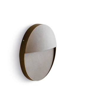 Segnapasso corten per esterni rotondo led 3w 3000k ip65