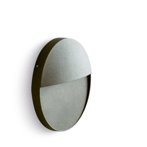 Segnapasso led per esterno a parete rotondo grafite ip65