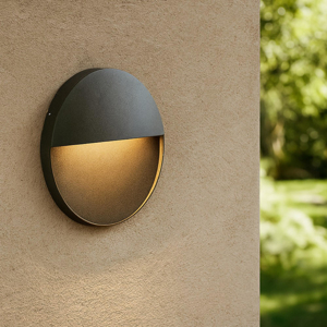 Segnapasso rotondo per esterni led 3w 4000k grafite
