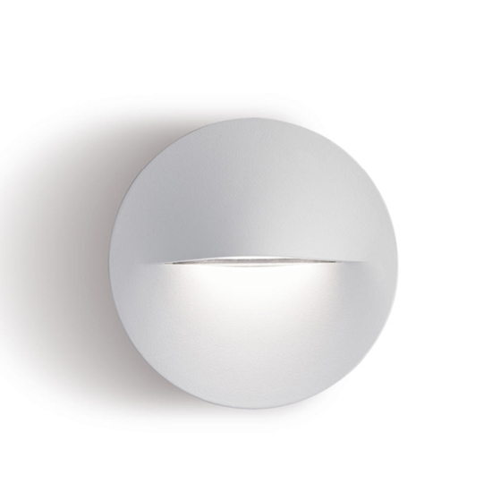 Segnapasso led bianco per esterno a parete led 3w 4000k ip65