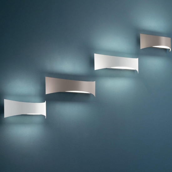 Ondaluce asso applique led 10w 3000k tortora moderna fp