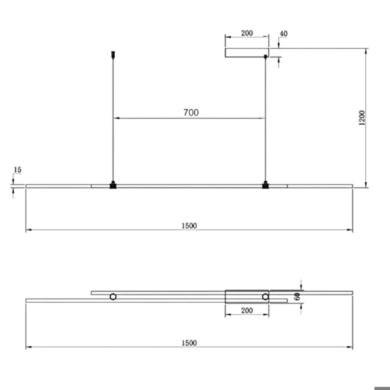 Maytoni halo lampadario per tavolo cucina led 2600k a 3500k