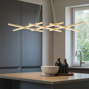 Maytoni halo lampadario per cucina led 2600k a 3500k