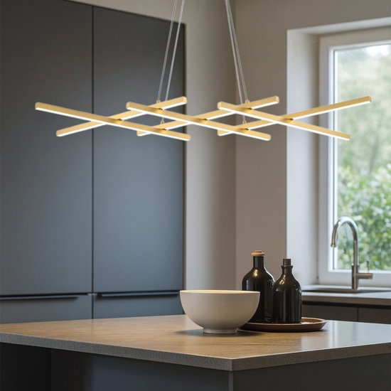 Maytoni halo lampadario per cucina led 2600k a 3500k