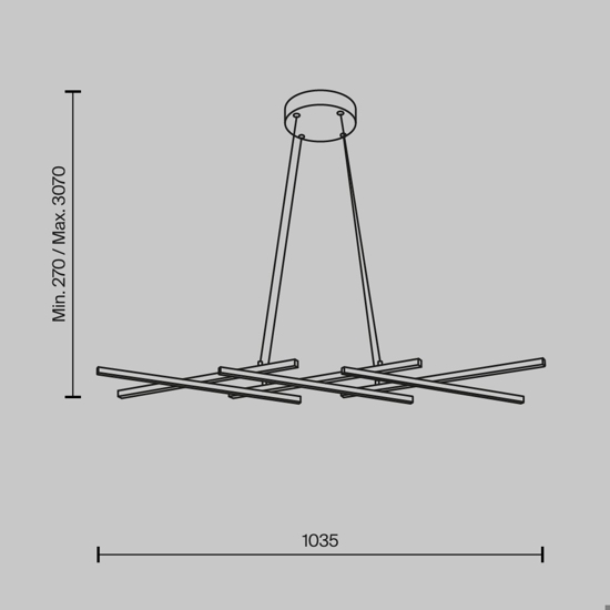 Maytoni halo lampadario per cucina led 2600k a 3500k