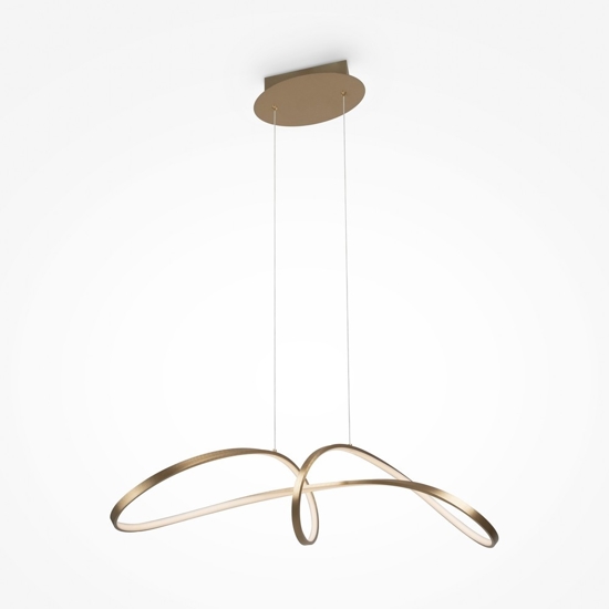 Maytoni curve lampadario per cucina moderna led 4000k
