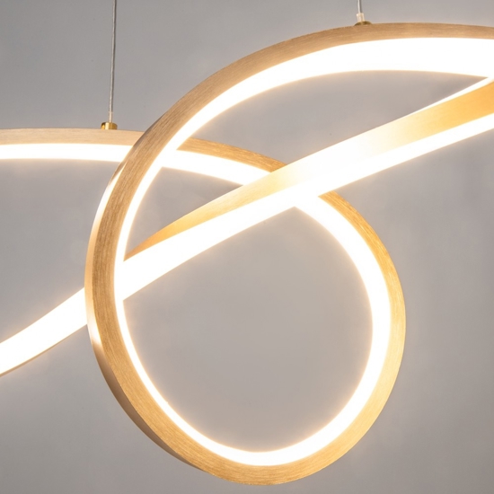 Maytoni curve lampadario per cucina moderna led 4000k