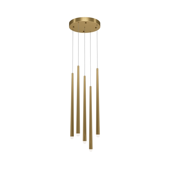 Maytoni cascade lampadario da cucina 5 luci moderno led 2600k a 3500k