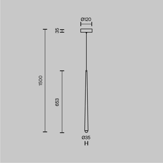 Maytoni cascade lampada a sospensione per comodino led da 2600k a 3500k