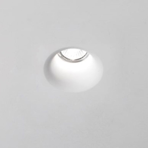 Faretto in gesso rotondo da incasso a soffitto