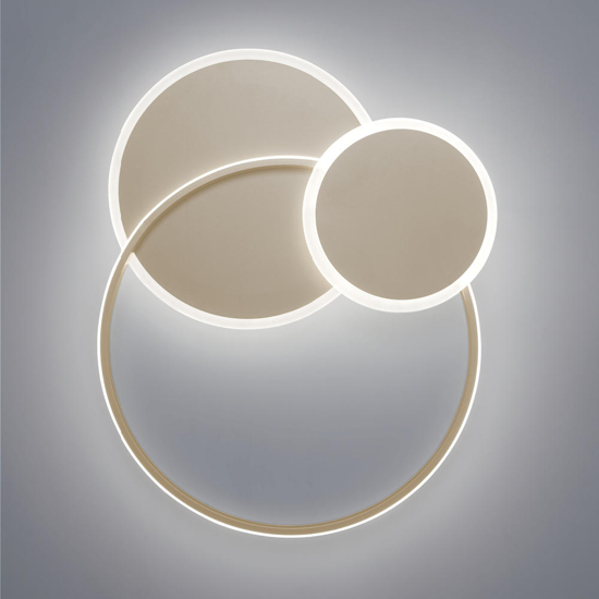 Vivida eclipse plafoniera per cucina moderna sabbia 60w 3000k 4000k
