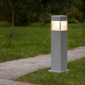 Lampioncino grigio da giardino moderno anti corrosione ip55